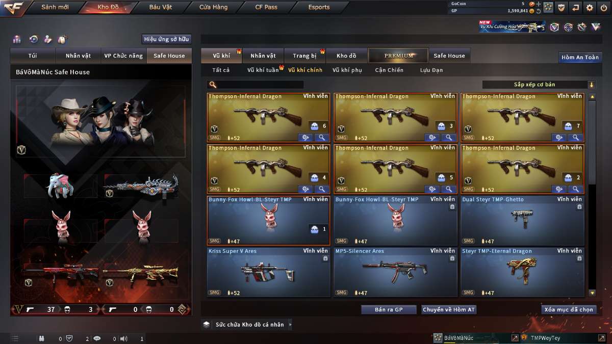 shop acc cf uy tin gia re